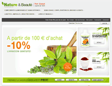 Tablet Screenshot of nature-et-beaute.com